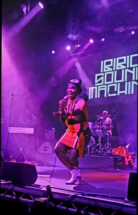 Vocalist Eno Williams was a vibrant ball of energy and beaming throughout