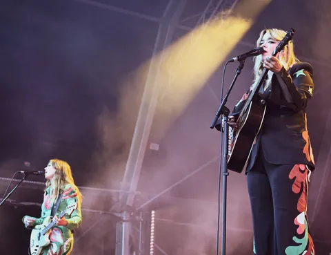 Swedish folk duo First Aid Kit wow the crowd at Bristol Sounds 2022 on Sunday.