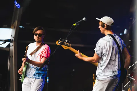 Django Django certainly got the crowd in the mood