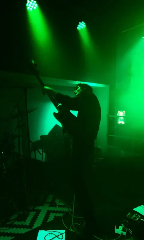 The trio gave their all to the gig, a demonstration of their relentless high energy